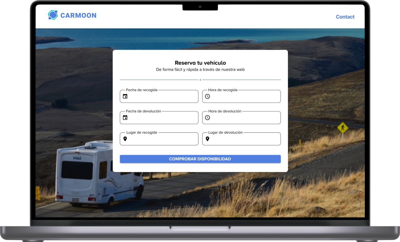 car reservation system on web site